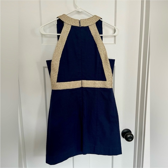 Lilly Pulitzer Navy & Gold Minidress - Picture 3 of 8